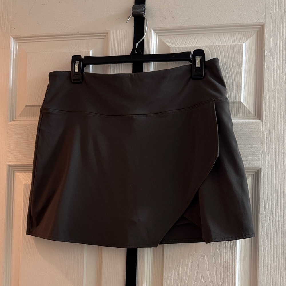 Savvi, Large, Dark Gray Tennis Skort